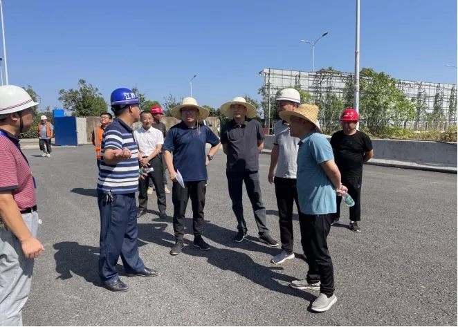 章勇視察青山湖西岸片區基礎設施建設工程、丹霞路道路及綜合管廊工程EPC項目工程  